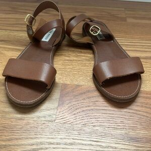 Steve Madden brown leather sandals - size 8